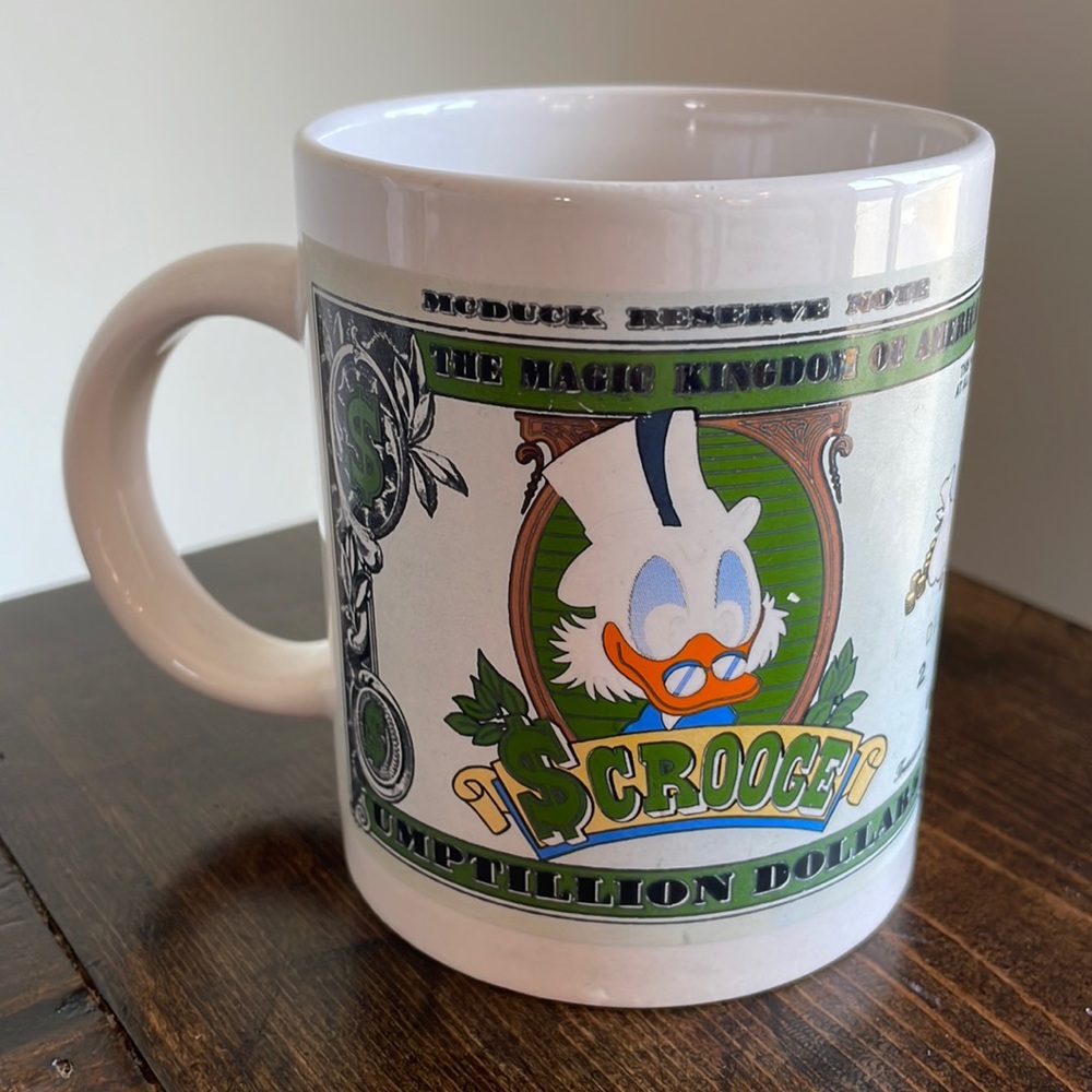 Walt Disney SCROOGE MCDUCK "Umptillion Dollar" Mug